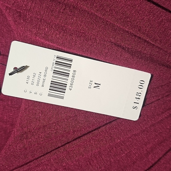 Bailey/44 Anthropologie Elegant Sleeveless Dress Wine Size Medium NWT - Picture 6 of 7